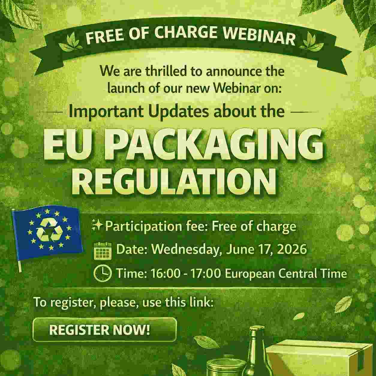 🌿 Kostenloses Webinar: Wichtige Updates zur EU-Verpackungsverordnung
