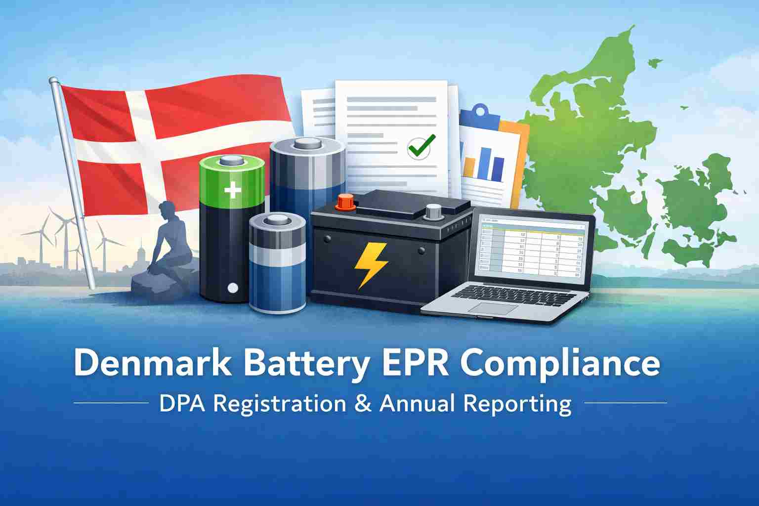 Denmark Battery EPR Compliance: DPA Registration & Annual Reporting
